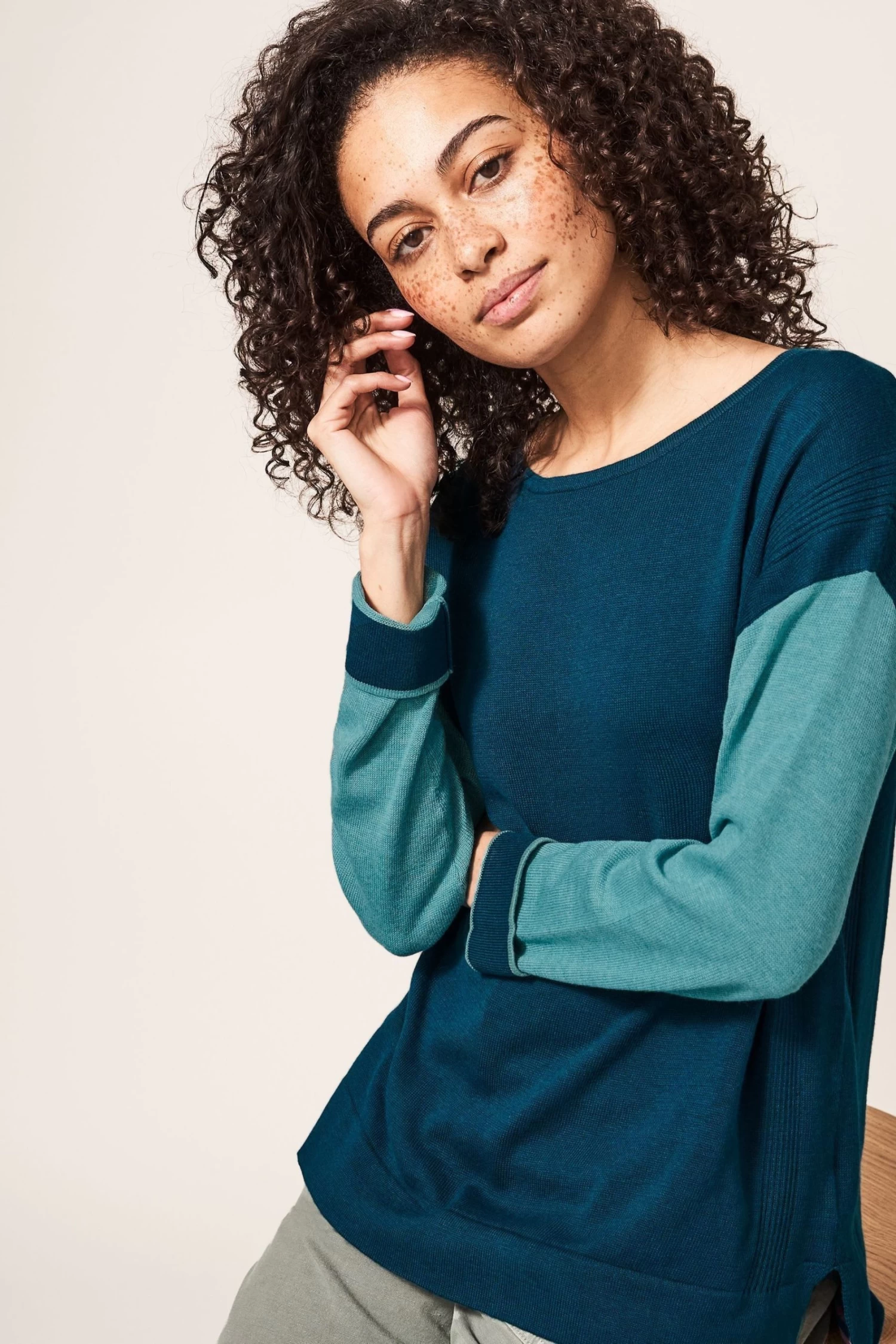 White Stuff Blue Olivia Jumper 3 White Stuff Blue Olivia Jumper - Image 3