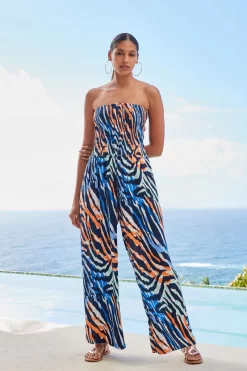 Next Shirred Bandeau Jumpsuit