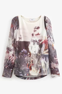 Next Long Sleeve Crew Neck Cuff Blouse -Roman Store C76 332s5 scaled