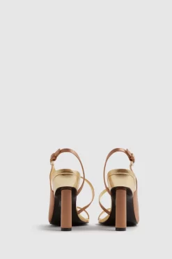 Reiss Chiltern Asymmetric Strap Sandal Heels -Roman Store C77255s5 scaled