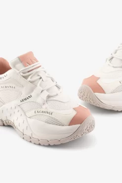 Armani Exchange White Chunky Trainers -Roman Store C85466s4 scaled