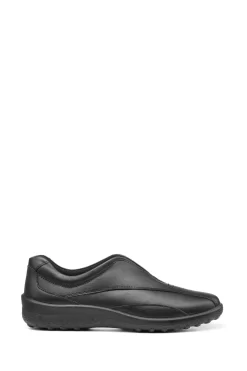 Hotter Shadow Black Slip On Shoes
