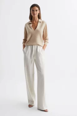 Reiss Nellie Deep V-Collared Knit Top -Roman Store C90915s3 scaled