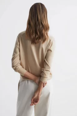Reiss Nellie Deep V-Collared Knit Top -Roman Store C90915s5 scaled
