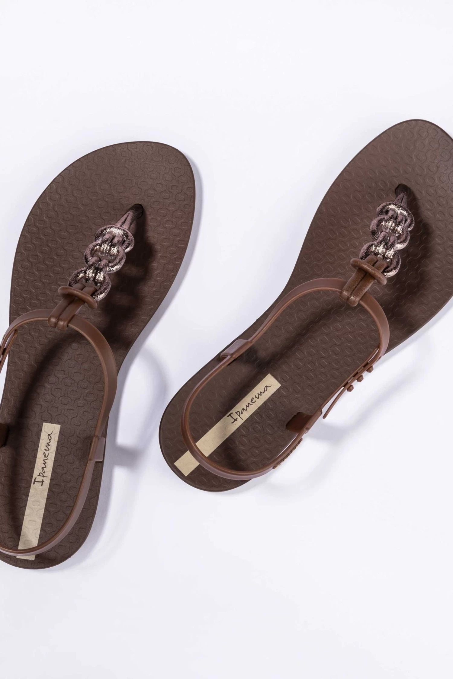Ipanema Brown Charm Link Flip Flops 4 Ipanema Brown Charm Link Flip Flops - Image 4