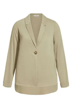 Evans Green Soft Button Jacket -Roman Store C92986s3 scaled