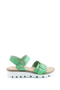 Heavenly Feet Ladies Green Vegan Friendly Comfort Sandals