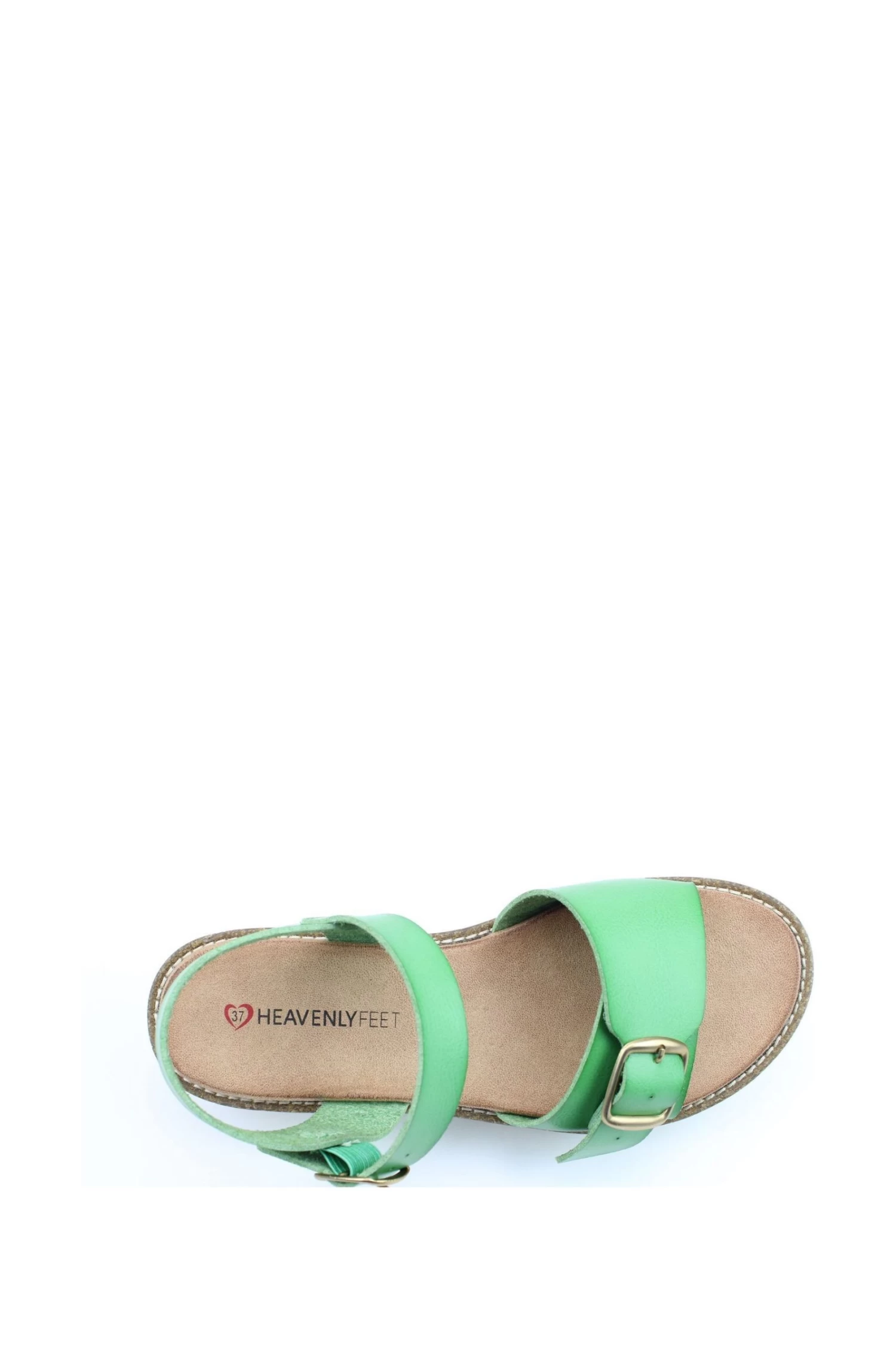 Heavenly Feet Ladies Green Vegan Friendly Comfort Sandals 4 Heavenly Feet Ladies Green Vegan Friendly Comfort Sandals - Image 4