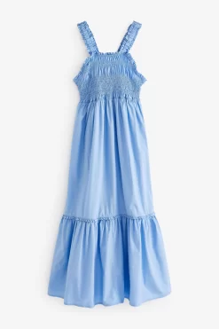 Next Cotton Maxi Shirred Dress -Roman Store C98660s5 scaled