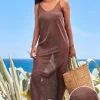Next Sheer Midi Slip Coverup Summer Dress