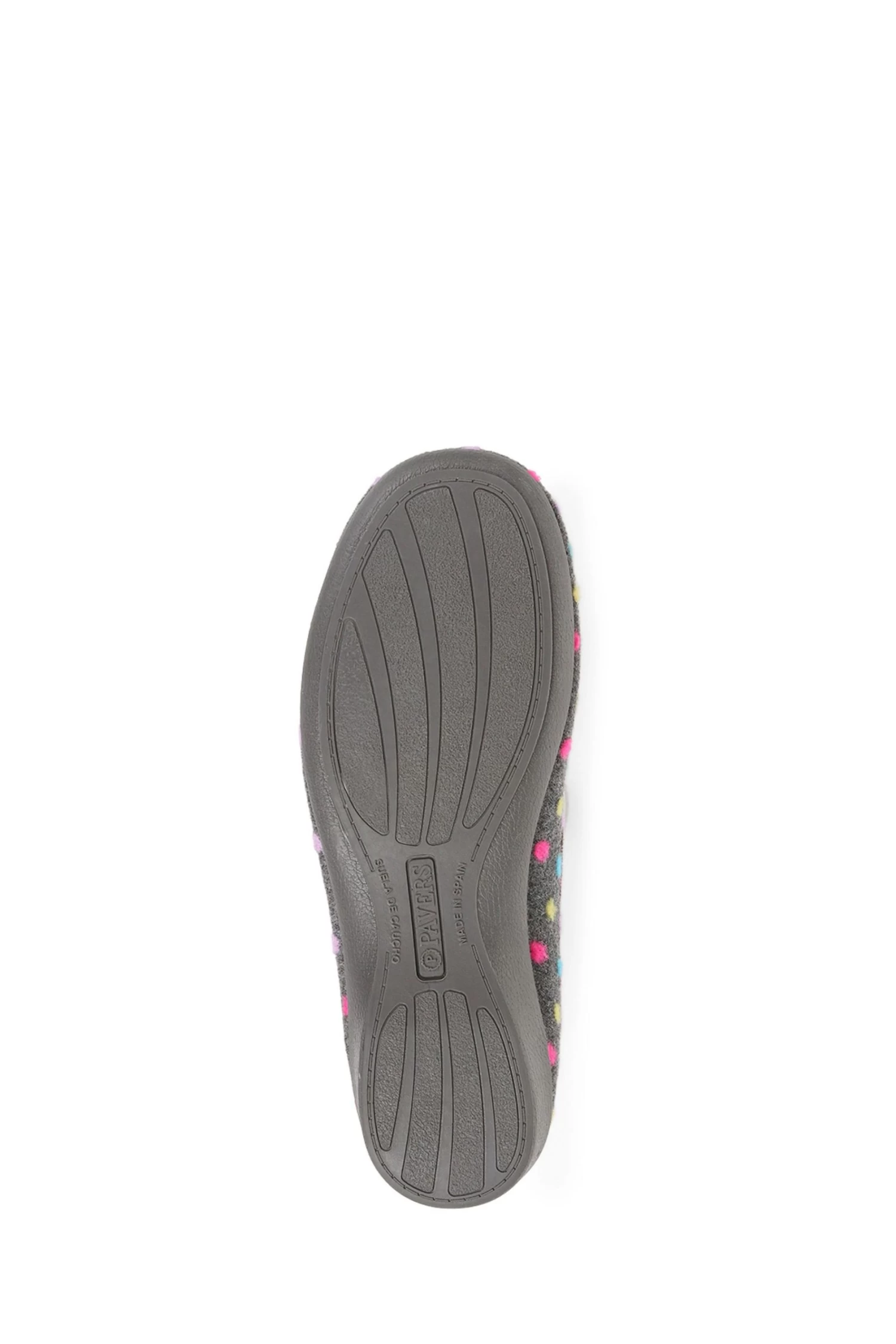 Pavers Grey Pom Pom Slip-On Slippers 5 Pavers Grey Pom Pom Slip-On Slippers - Image 5