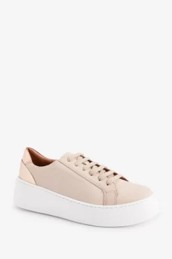Next Signature Forever Comfort® Leather Chunky Wedge Platform Trainers -Roman Store D04 438s5 scaled