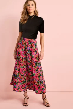Next Panelled Midi Textured Skirt