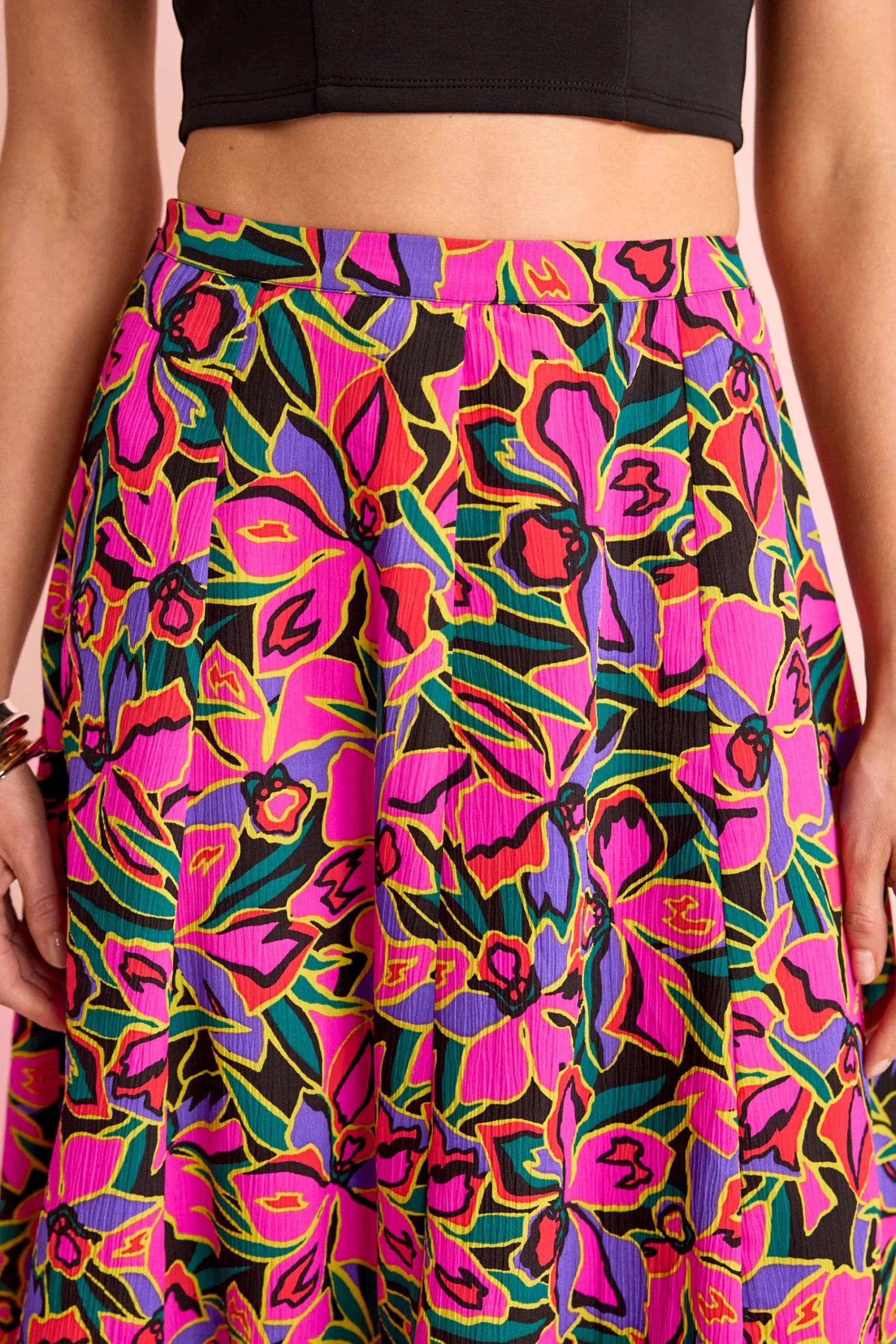 Next Panelled Midi Textured Skirt 4 Next Panelled Midi Textured Skirt - Image 4