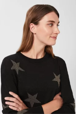 Hobbs Deborah Star Black Jumper -Roman Store D25954s3 scaled