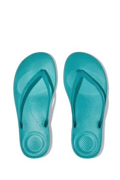 FitFlop Teal Iqushion Transparent Flip-Flops 6 FitFlop Teal Iqushion Transparent Flip-Flops -Roman Store D38781s3 scaled
