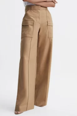 Reiss Eliana Wide Leg Combat Trousers