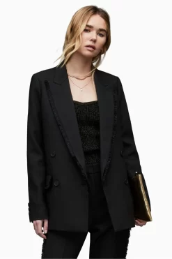AllSaints Maxine Black Suit: Blazer