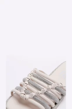 River Island Cream Embellished Knotted Sandals 7 River Island Cream Embellished Knotted Sandals -Roman Store D53985s4 scaled