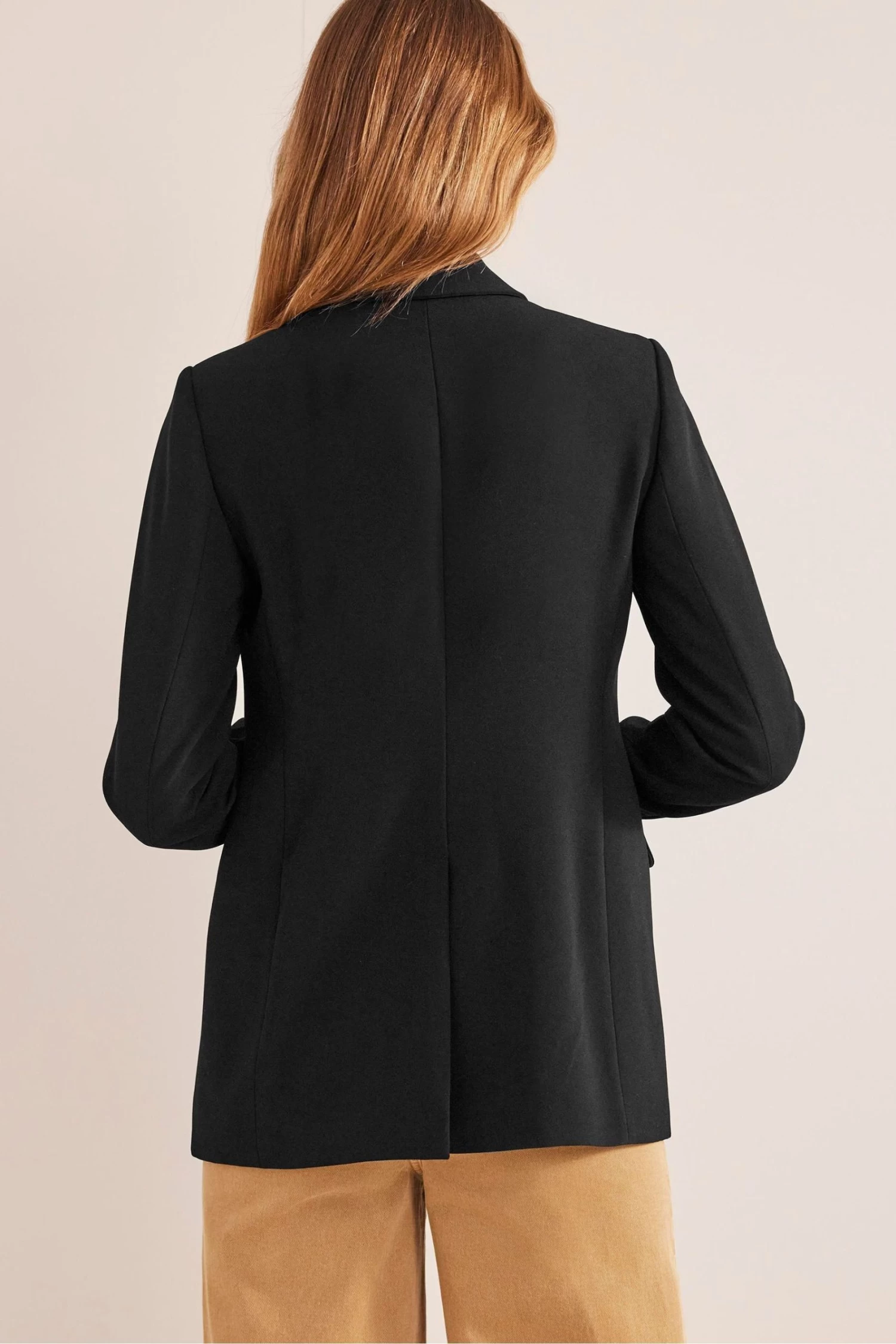 Boden Double Breasted Crepe Black Blazer 2 Boden Double Breasted Crepe Black Blazer - Image 2