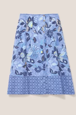 White Stuff Blue Ciara Linen Skirt 10 White Stuff Blue Ciara Linen Skirt -Roman Store D57223s5 scaled