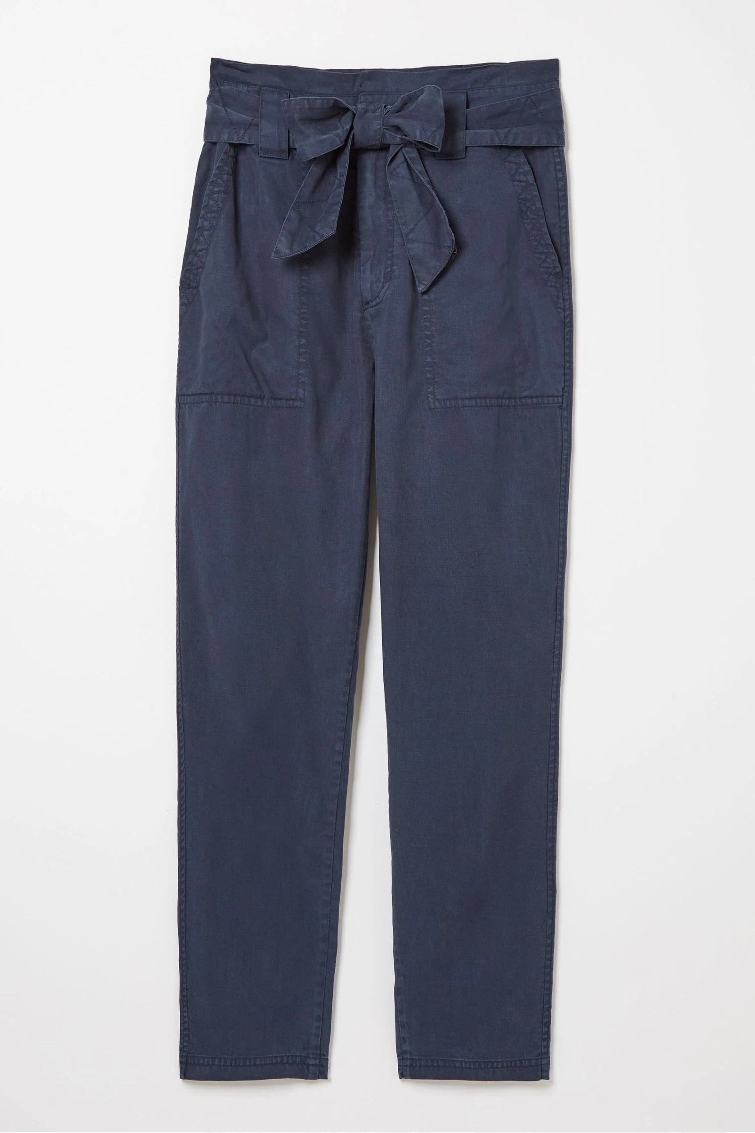 FatFace Blue Paperbag Trousers 5 FatFace Blue Paperbag Trousers - Image 5