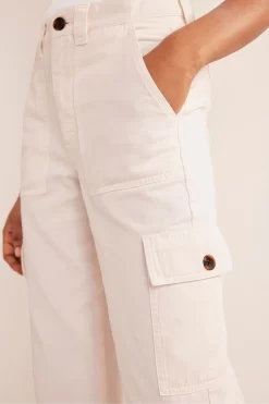 Boden Casual Cargo White Trousers -Roman Store D58171s4 scaled