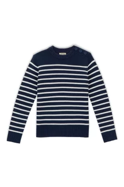 Albaray Blue Breton Stripe Jumper 9 Albaray Blue Breton Stripe Jumper -Roman Store D59000s5 scaled
