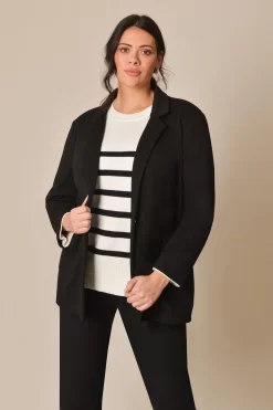 Live Unlimited Curve Black Jersey Blazer