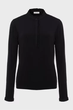 Hobbs Sabrina Black Top -Roman Store D73855s4 scaled