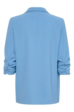 Soaked In Luxury Blue Shirley 3/4 Sleeve Blazer -Roman Store D76283s6 scaled