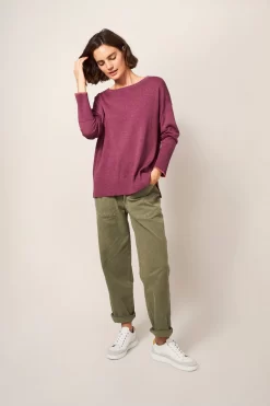 White Stuff Pink Olive Jumper -Roman Store D78803s3 scaled