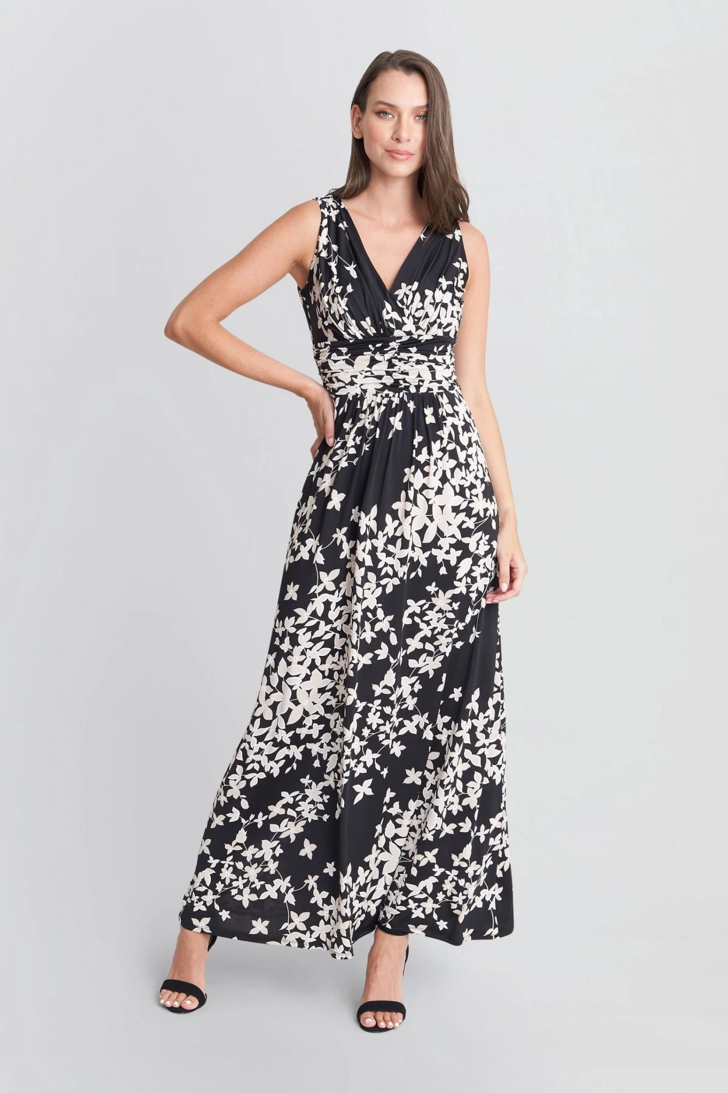 Gina Bacconi Rihanna Black Jersey Maxi Dress 3 Gina Bacconi Rihanna Black Jersey Maxi Dress - Image 3