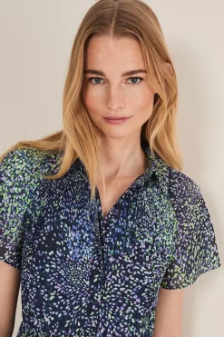 Phase Eight Blue Amelia Petal Shirt Dress 10 Phase Eight Blue Amelia Petal Shirt Dress -Roman Store D84223s5 scaled