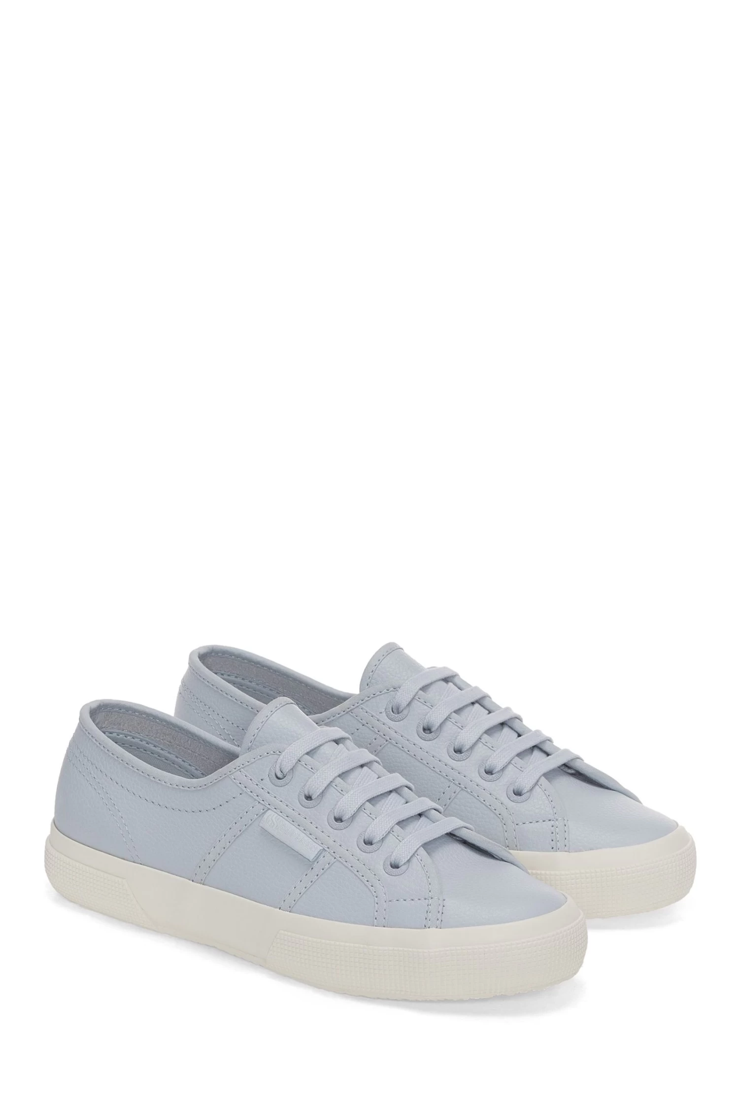 Superga Blue 2750 Cotu Classic Leather Trainers 2 Superga Blue 2750 Cotu Classic Leather Trainers - Image 2