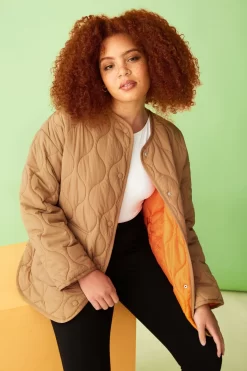 F&F Natural Fashion Onion Quilted Bomber Jacket -Roman Store D85721s3 scaled