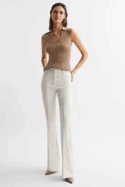 Reiss Izzie V-Neck Collared Sleeveless Top -Roman Store D87 103s3 scaled