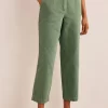 Boden Green Casual Tapered Cotton Trousers