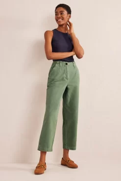 Boden Green Casual Tapered Cotton Trousers -Roman Store D87363s3 scaled