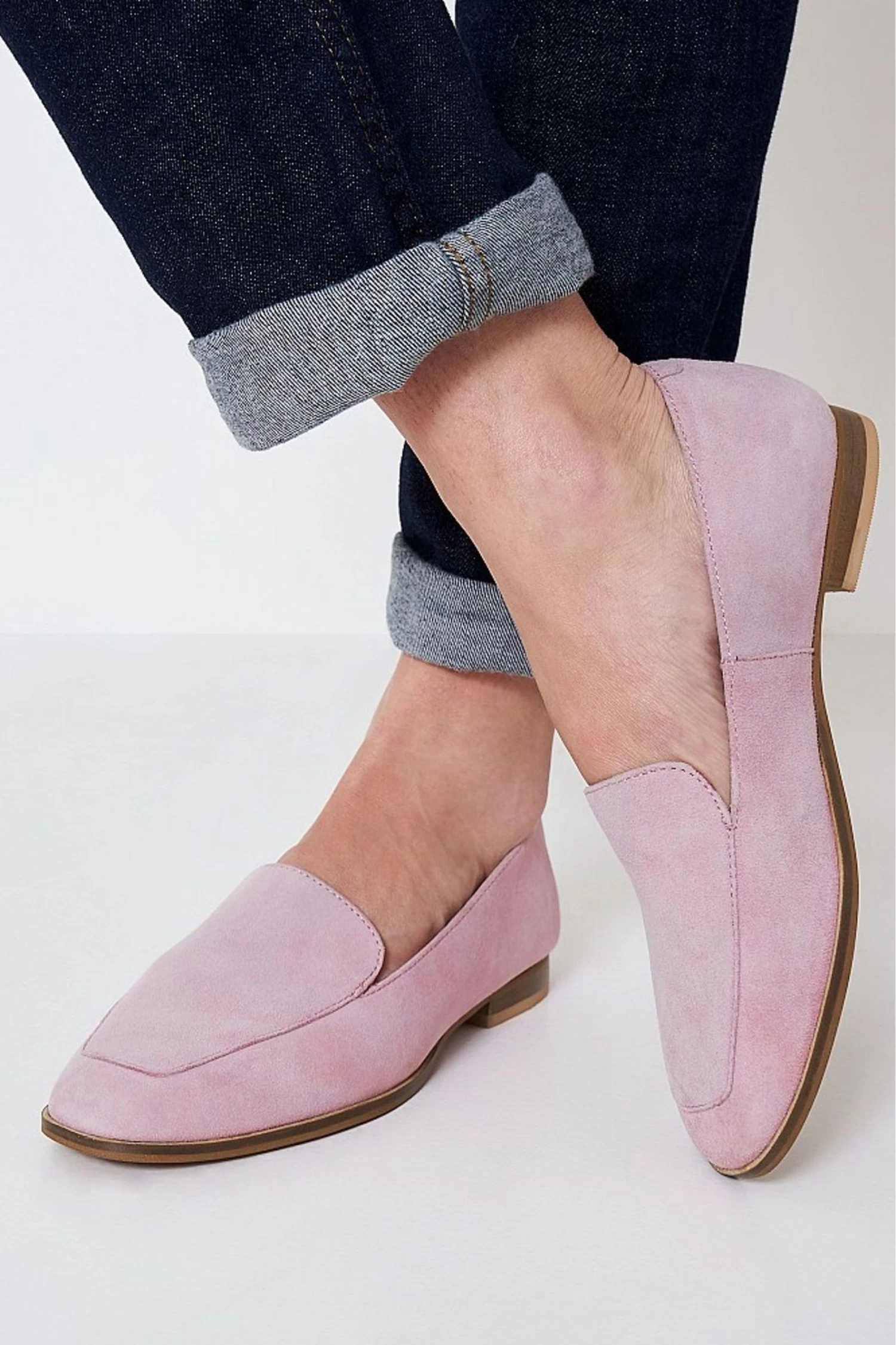 Crew Clothing Company Rose Pink Leather Loafers 1 Crew Clothing Company Rose Pink Leather Loafers