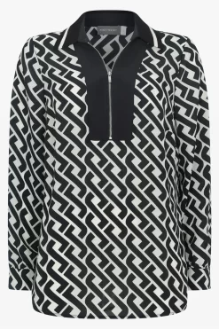 Mint Velvet Print Ciara Zipped Shirt -Roman Store D93333s4 scaled