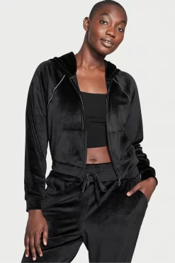 Victoria's Secret Velour Lounge Zip Up Hoodie