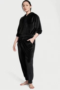 Victoria's Secret Velour Hoodie And Jogger Lounge Set
