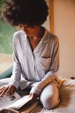 Chelsea Peers Curve Modal Button Up Pyjama Set