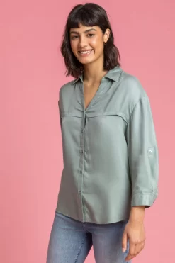 Roman Button Through Shirt