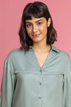 Roman Button Through Shirt -Roman Store K23903s4 scaled