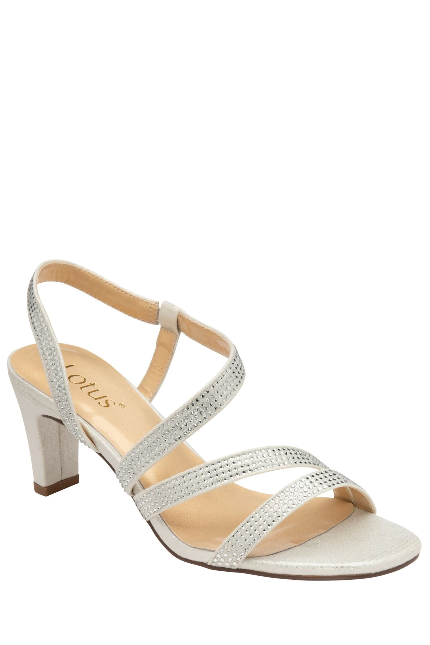 Lotus Footwear Occasion Heeled Sandal With Diamante Straps 1 Lotus Footwear Occasion Heeled Sandal With Diamante Straps