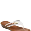 Lotus Footwear Toe Thong Wedge Sandal