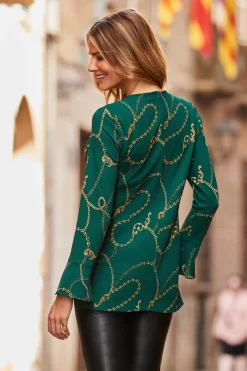 Sosandar Chain Print Shirt -Roman Store K35733s3 scaled