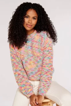 Apricot Bright Space Dye Fisherman Jumper